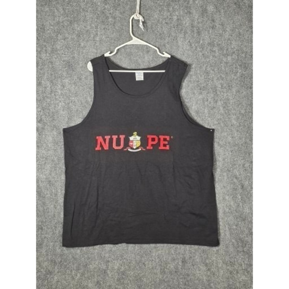 Kappa Alpha Psi Tank Top Mens‎ 2XL Black Nupe Fraternity Greek Letter Crest Tee